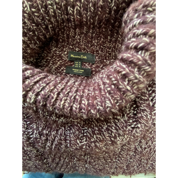 Massimo Dutti Cable Knit Vest High Neck Italian Yarn M - Picture 2 of 5